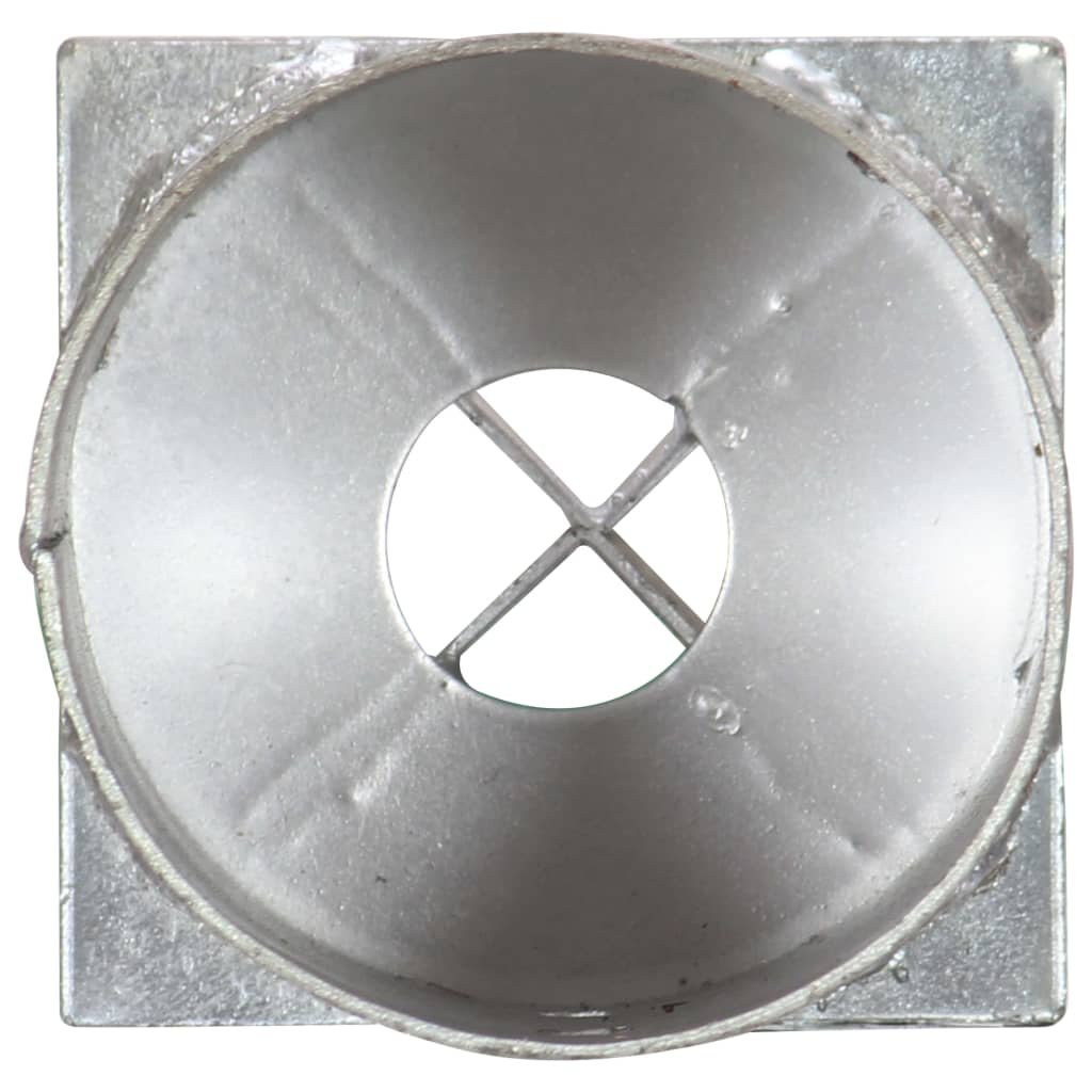 vidaXL Grondpinnen 6 st 10x76 cm gegalvaniseerd staal zilverkleurig