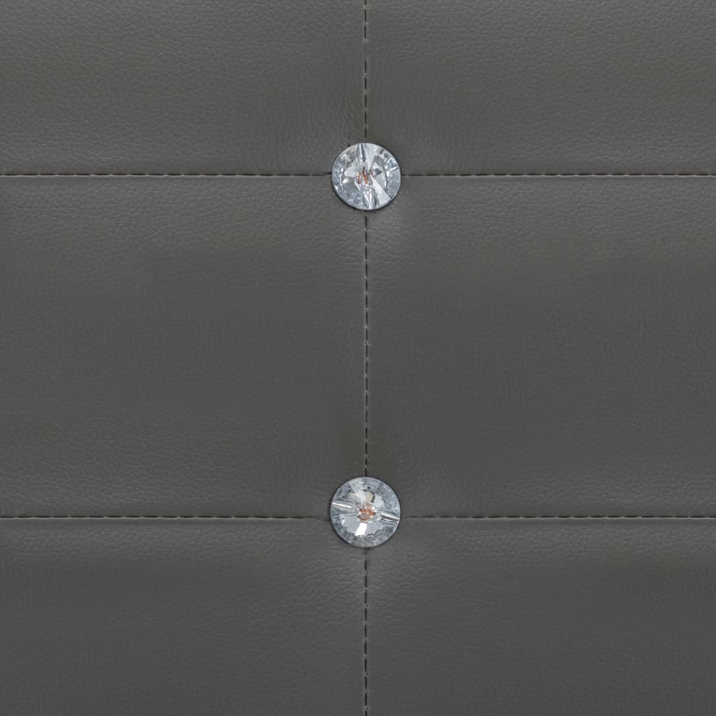vidaXL Bedframe kunstleer grijs 140x200 cm
