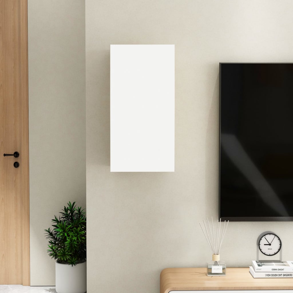 vidaXL Tv-meubel 30,5x30x60 cm bewerkt hout wit