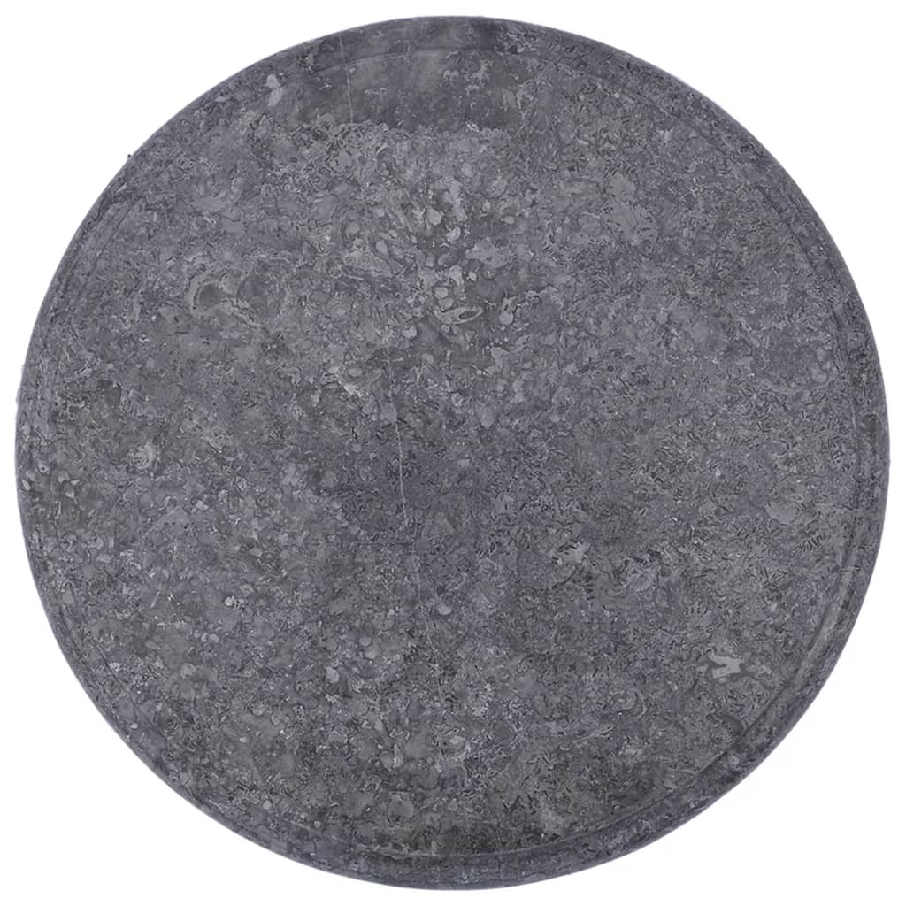 vidaXL Tafelblad Ø40x2,5 cm marmer grijs