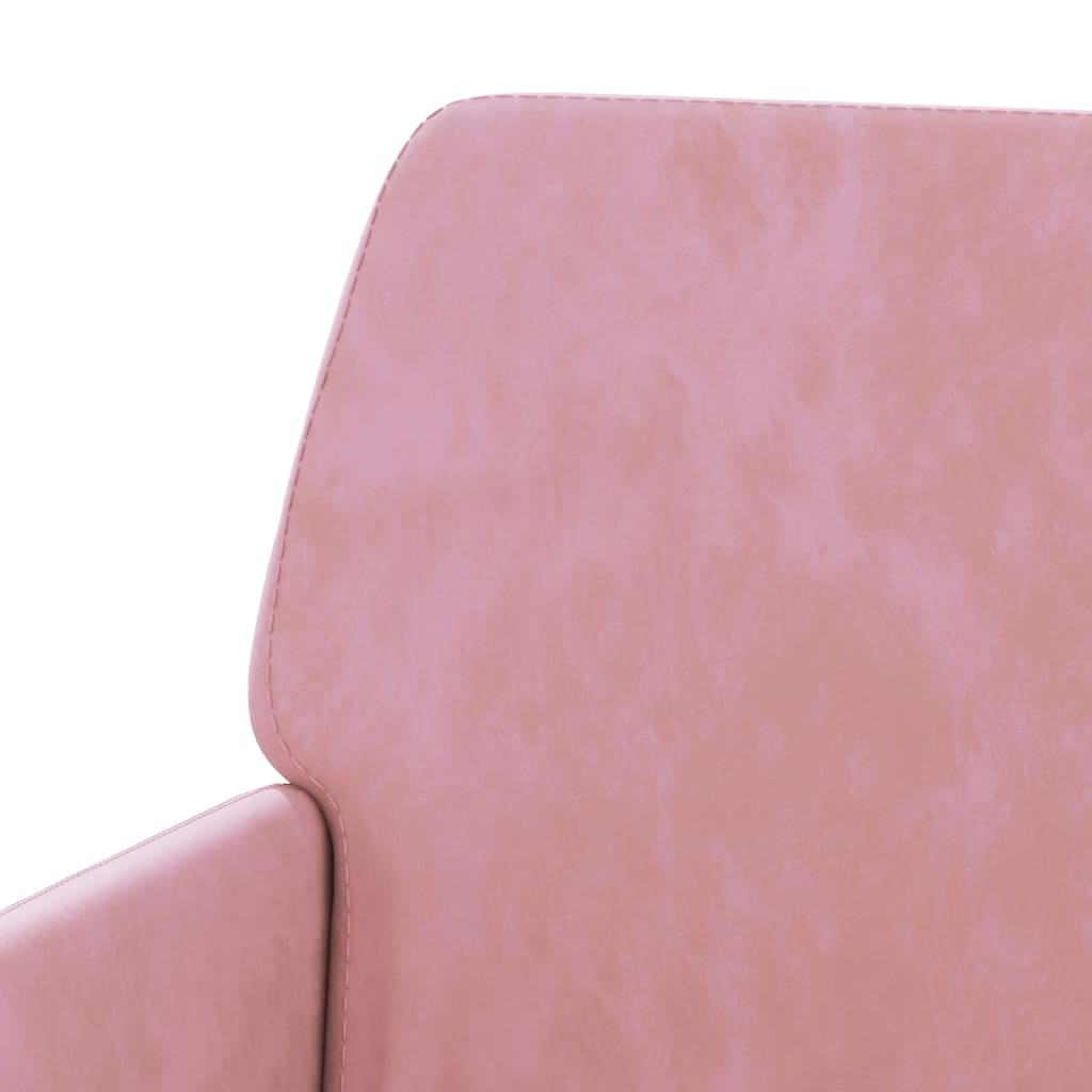 vidaXL Fauteuil 62x79x79 cm fluweel roze