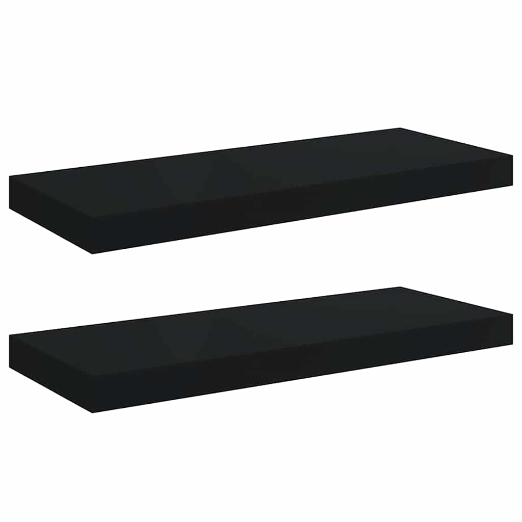 vidaXL Wandschappen zwevend 2 st 23x23,5x3,8 cm MDF eikenkleurig wit