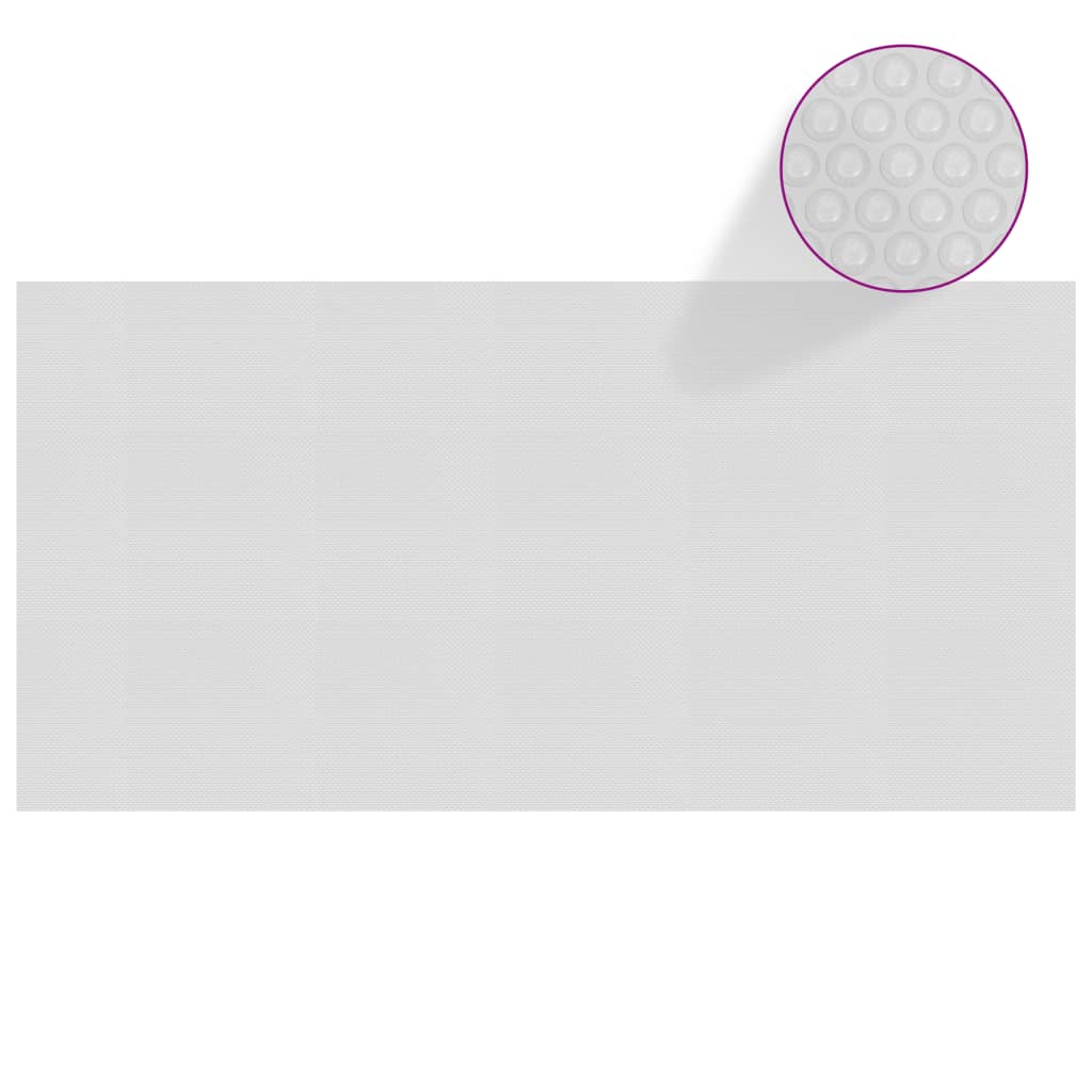Zwembadfolie solar drijvend 455 cm PE grijs