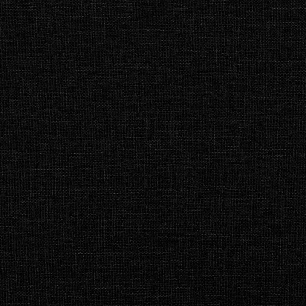 vidaXL 3-delige Loungeset stof zwart