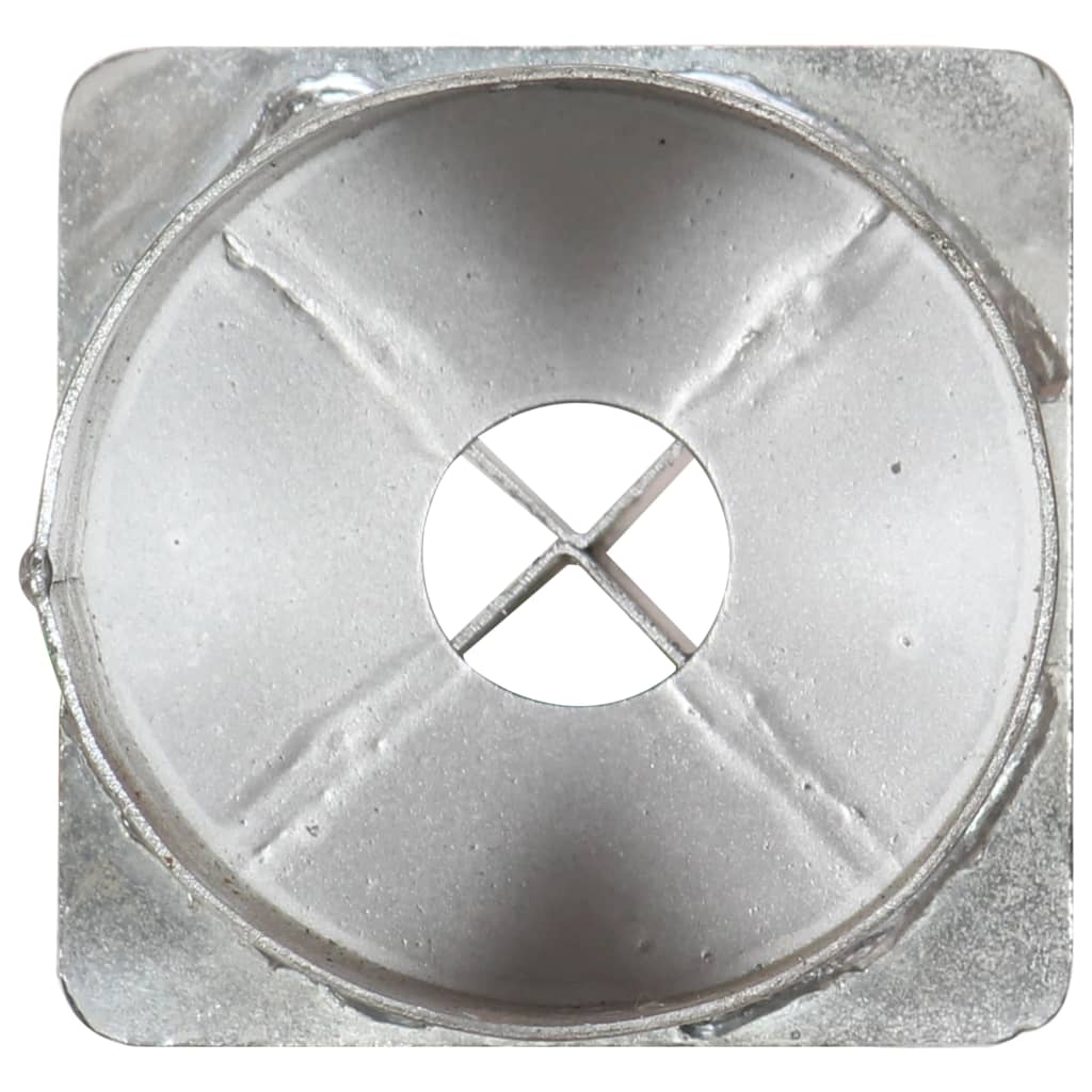 vidaXL Grondpinnen 6 st 12x91 cm gegalvaniseerd staal zilverkleurig
