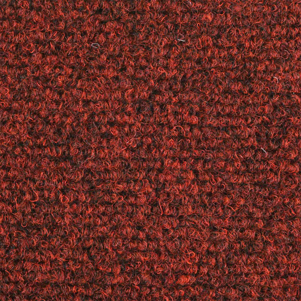 vidaXL Trapmatten zelfklevend 10 st 56x17x3 cm naaldvilt rood