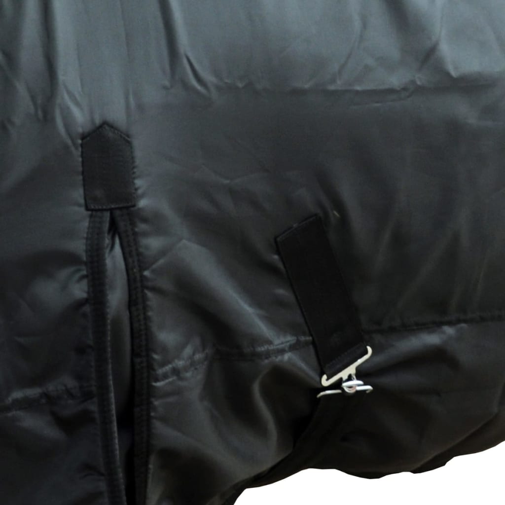 vidaXL Fleece deken dubbellaags 145 cm zwart
