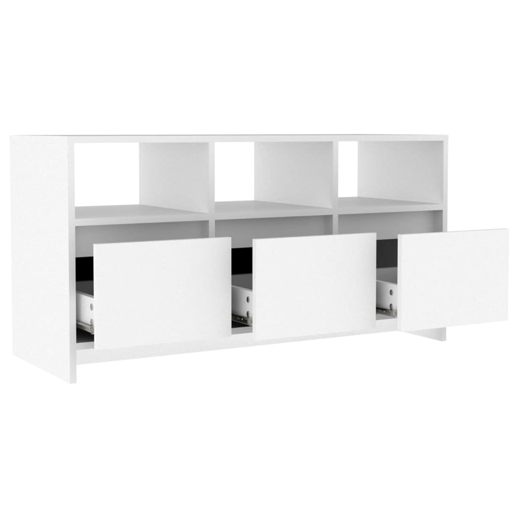 vidaXL Tv-meubel 102x37,5x52,5 cm spaanplaat wit