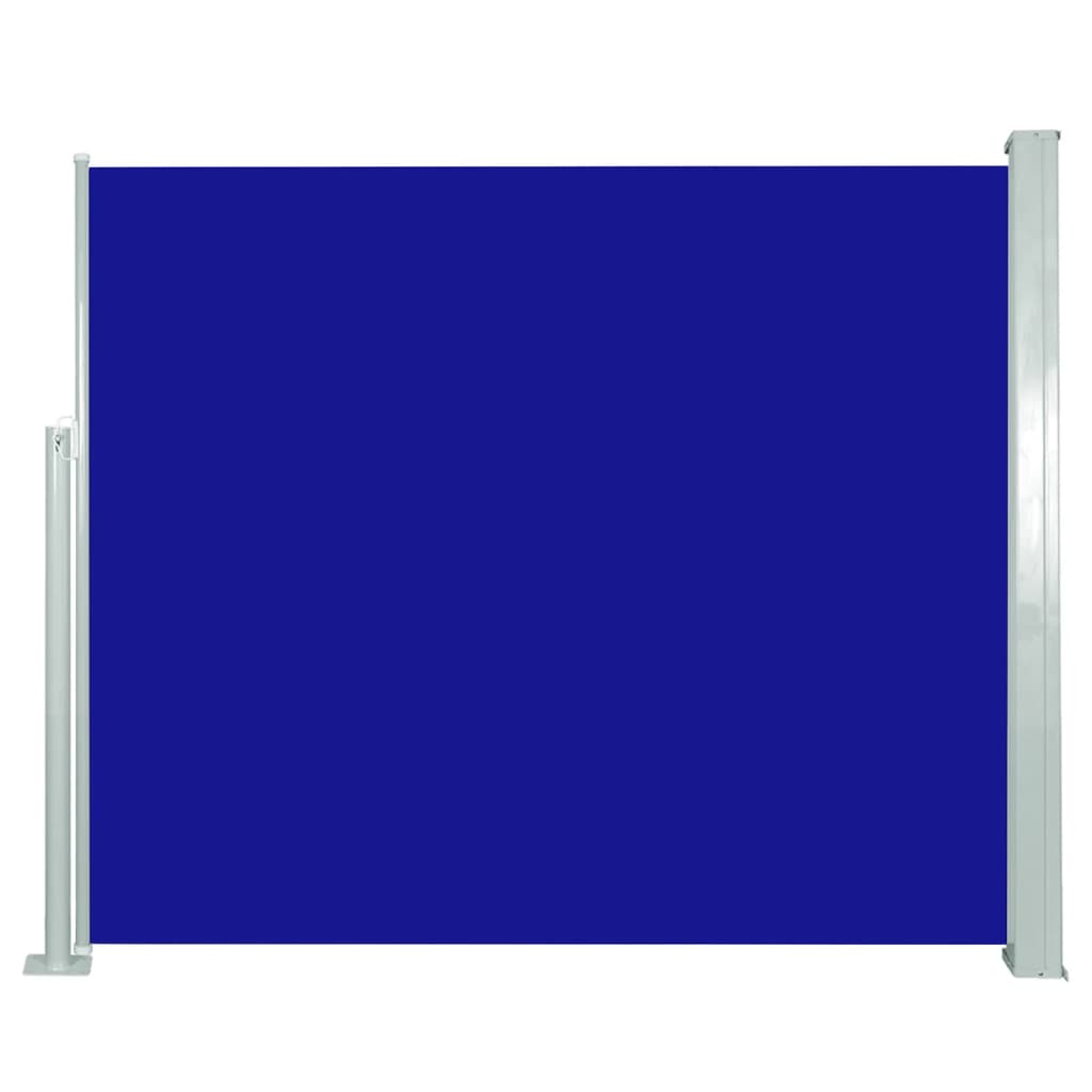 vidaXL Windscherm uittrekbaar 120x300 cm blauw