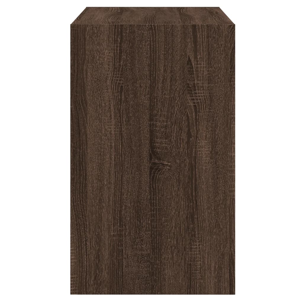 vidaXL Schoenenkast 80x42x69 cm bewerkt hout bruineikenkleurig