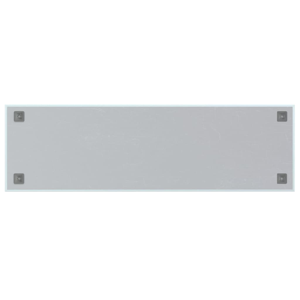 vidaXL Magneetbord voor aan de wand 100x30 cm gehard glas wit