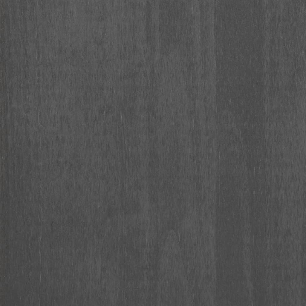 vidaXL Bureau HAMAR 110x40x75 cm massief grenenhout donkergrijs