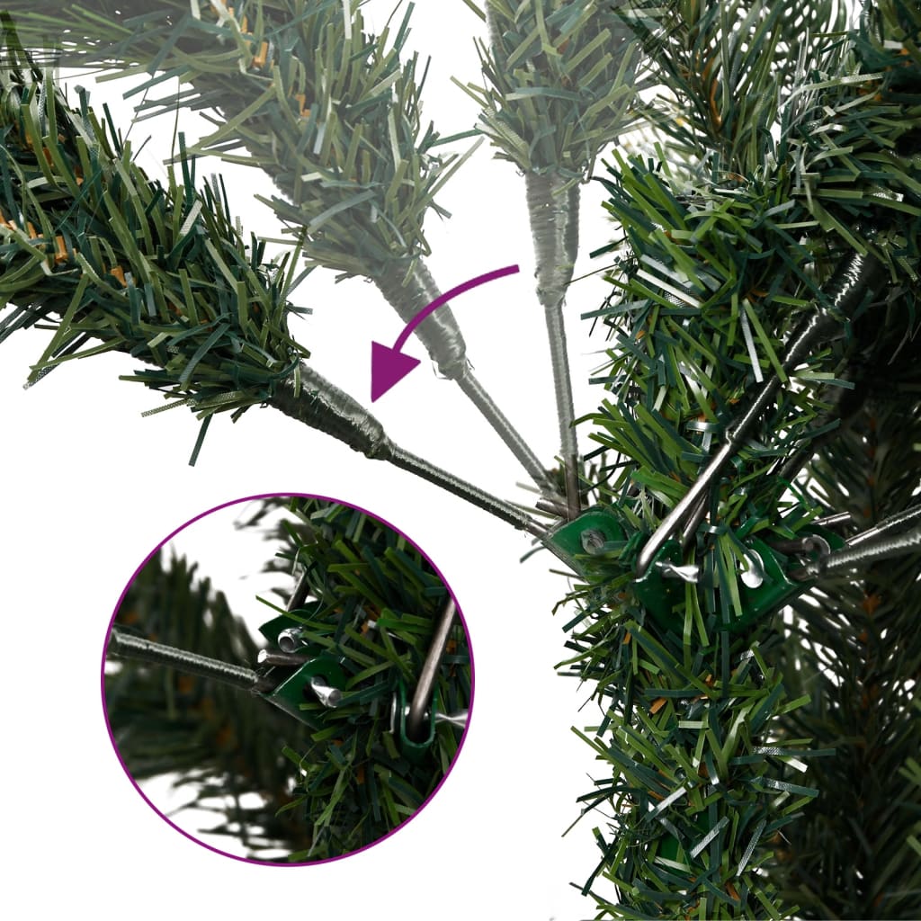 vidaXL Kunstkerstboom met scharnieren en sneeuw 150 cm