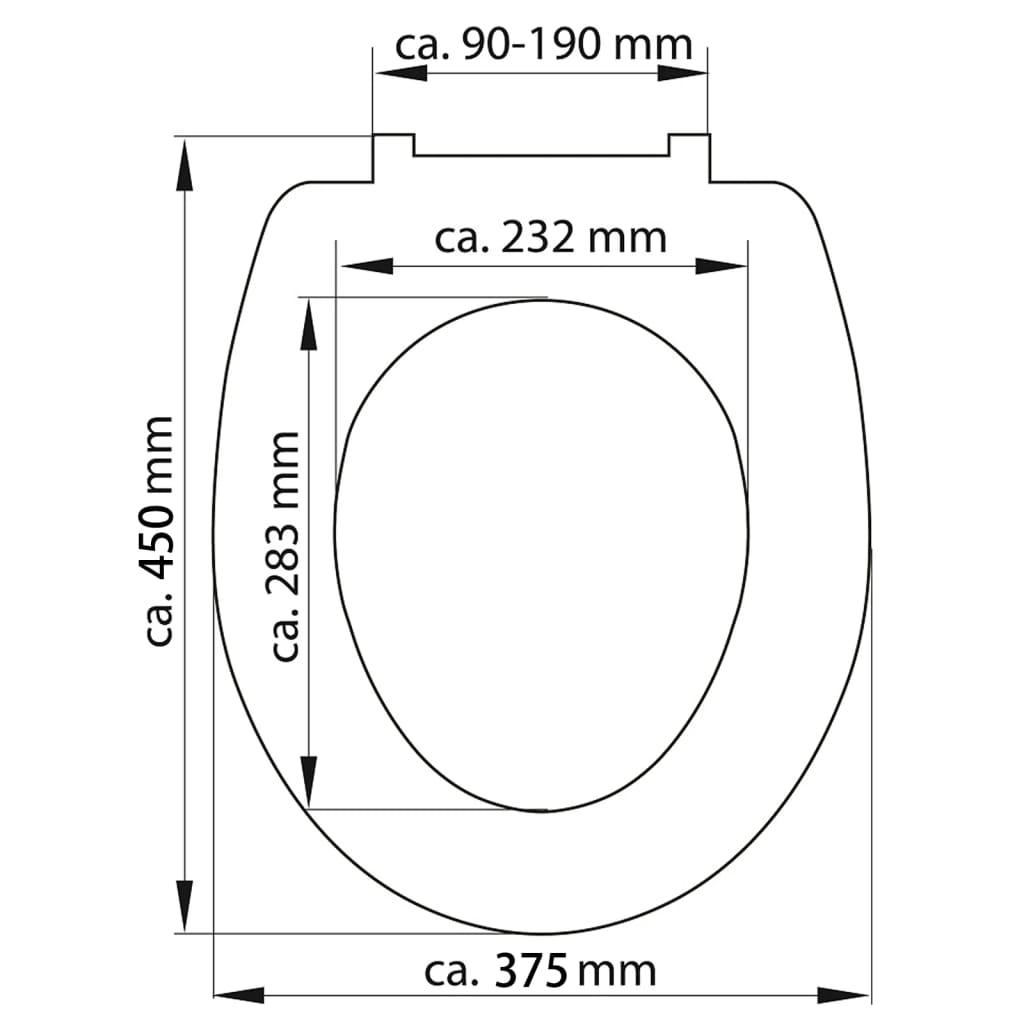SCHÜTTE Toiletbril met soft-close SEA STAR duroplast met print