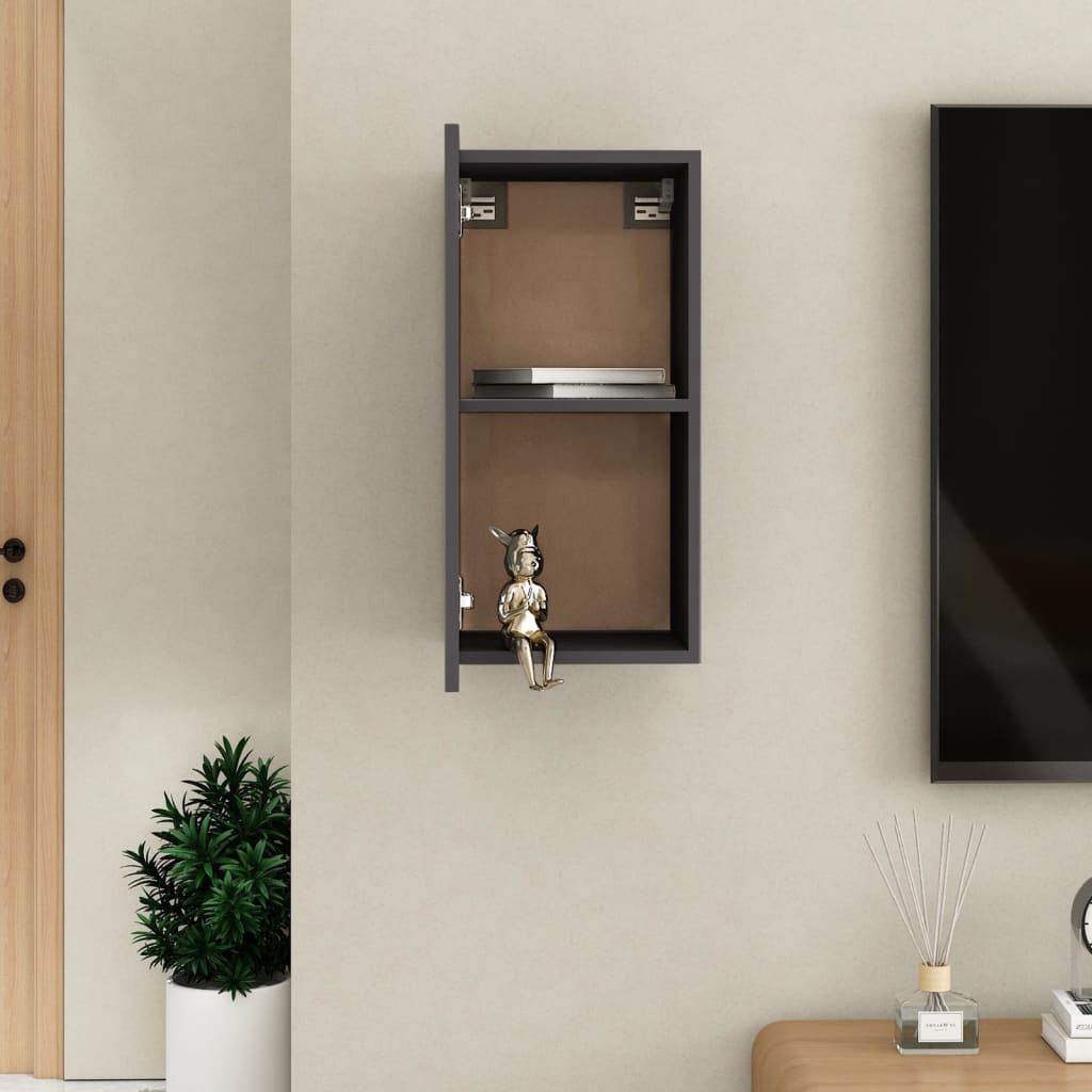 vidaXL Tv-meubel 30,5x30x60 cm bewerkt hout grijs