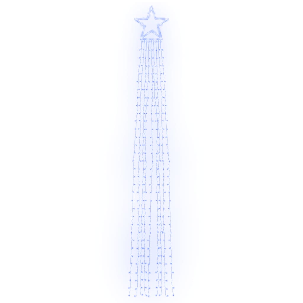 vidaXL Kerstboomverlichting 320 blauwe LED's 375 cm