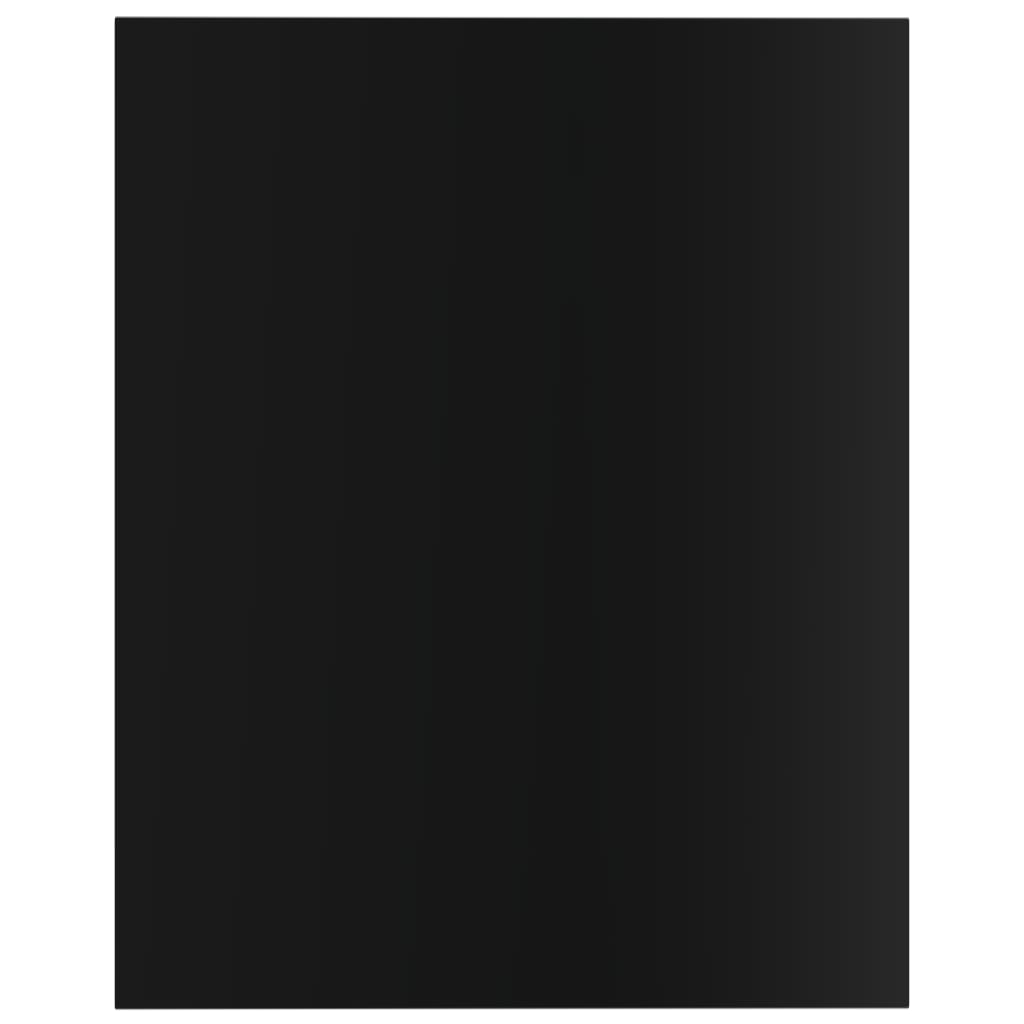 vidaXL Wandschappen 4 st 40x50x1,5 cm spaanplaat hoogglans zwart