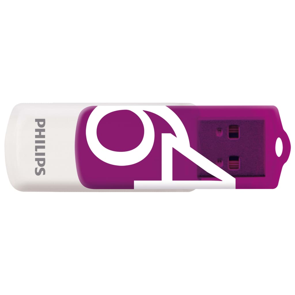 Philips USB-sticks 2 st Vivid USB 2.0 64 GB wit en paars