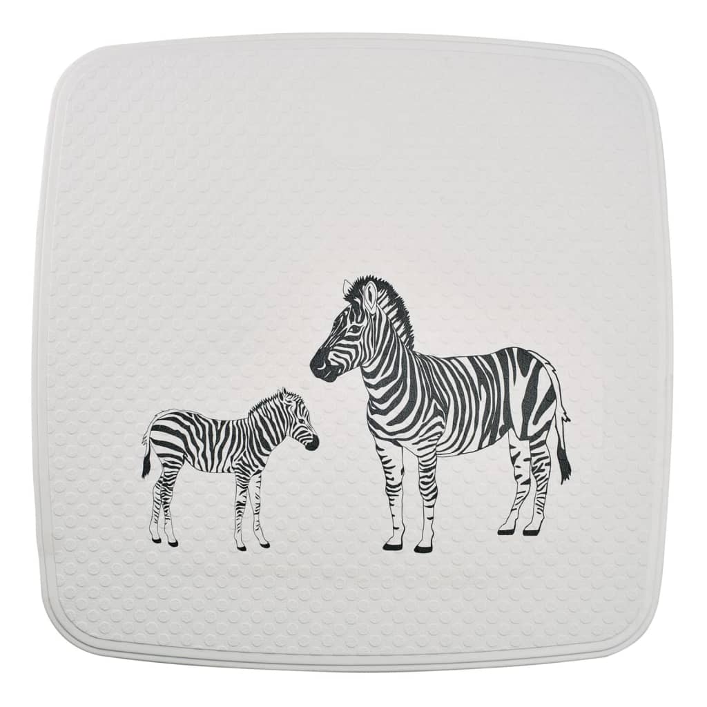 RIDDER Douchemat Zebra 54x54 cm wit en zwart