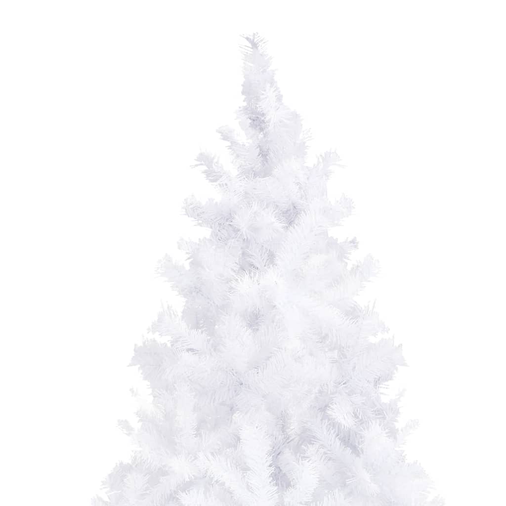 vidaXL Kunstkerstboom met verlichting en kerstballen 500 cm wit