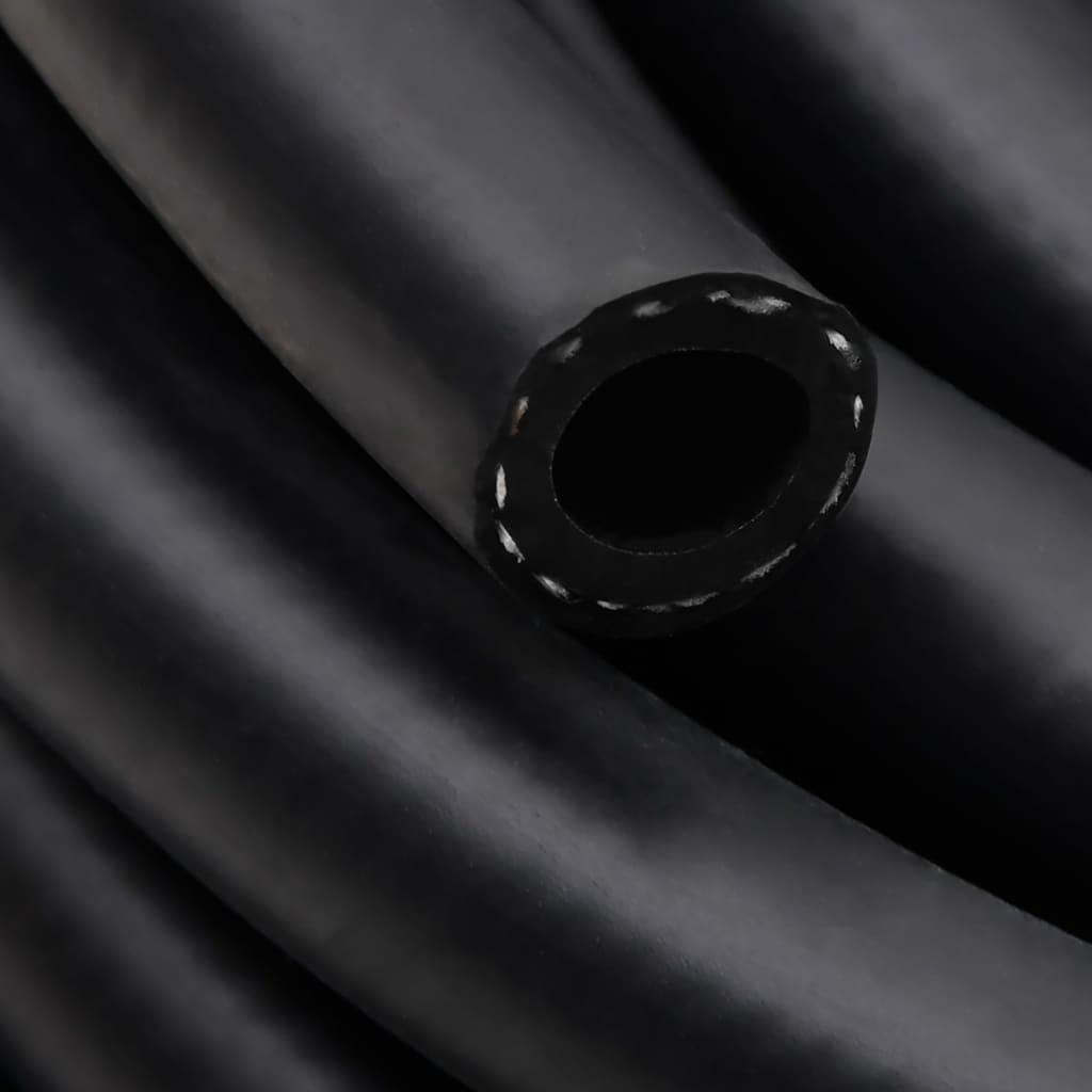 vidaXL Luchtslang hybride 0,6'' 2 m rubber en pvc zwart