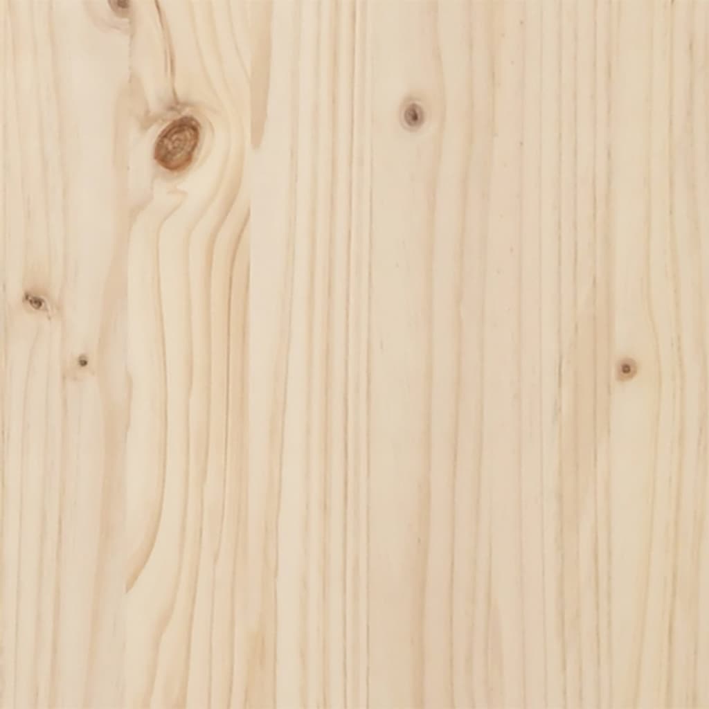 vidaXL Bedframe met hoofdbord massief grenenhout 180x200 cm