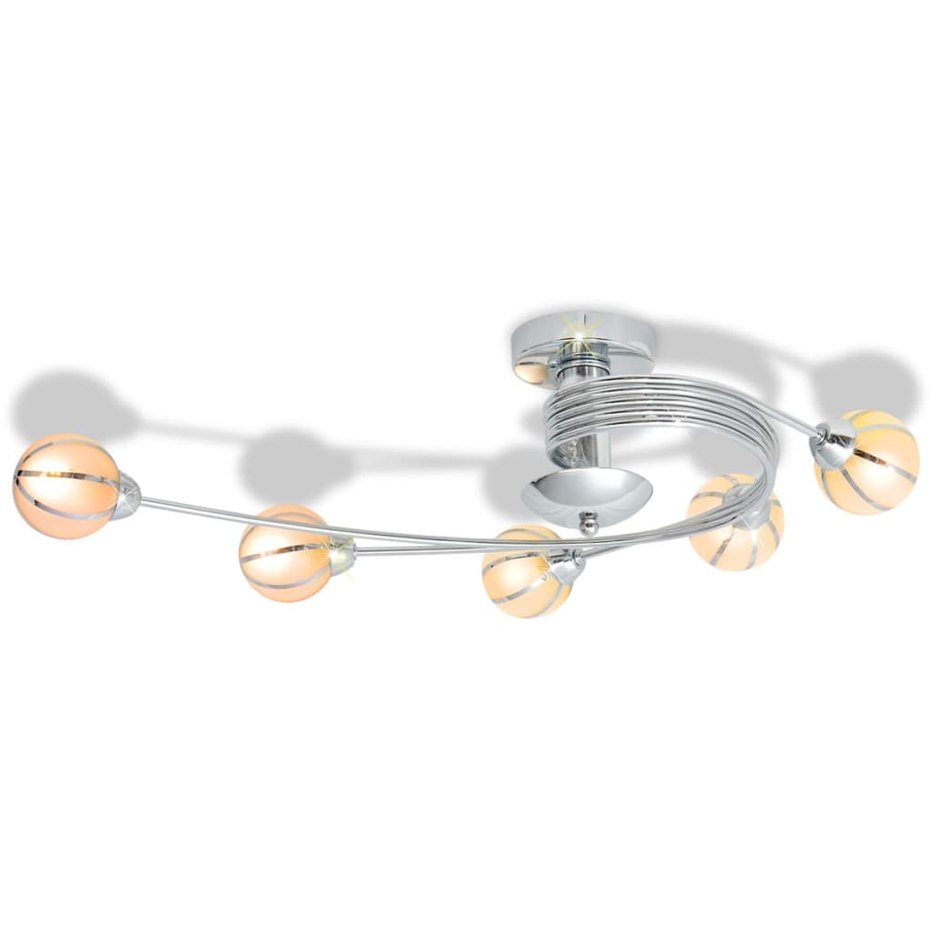 vidaXL Plafondlamp voor 5 G9-lampen 200 W