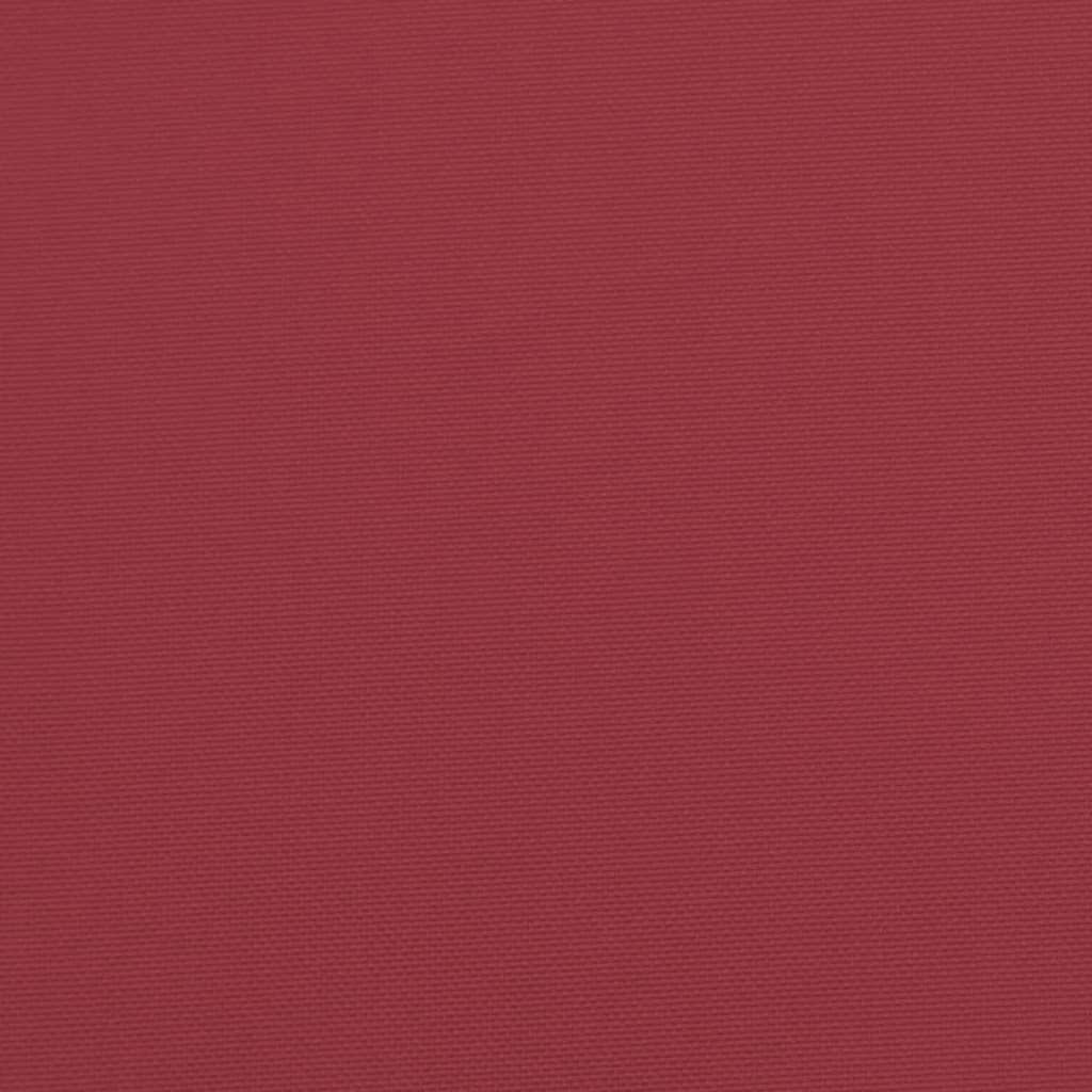 vidaXL Palletkussen 58x58x10 cm stof rood