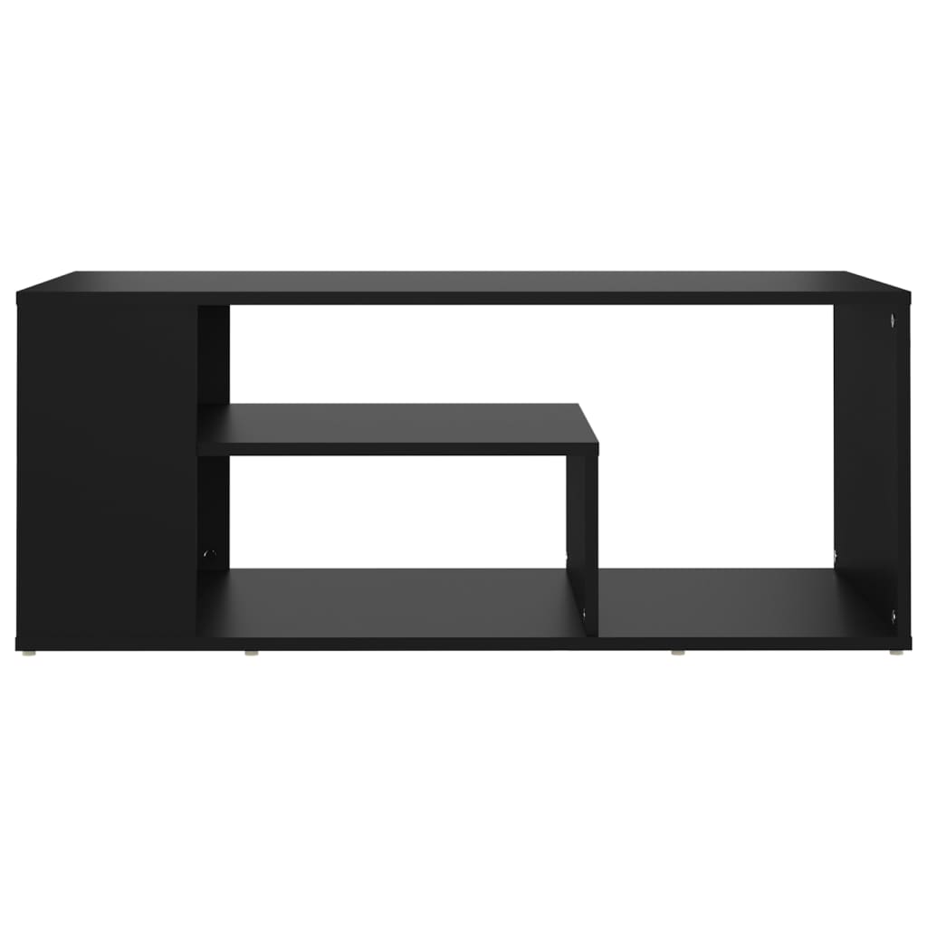 vidaXL Salontafel 100x50x40 cm spaanplaat zwart