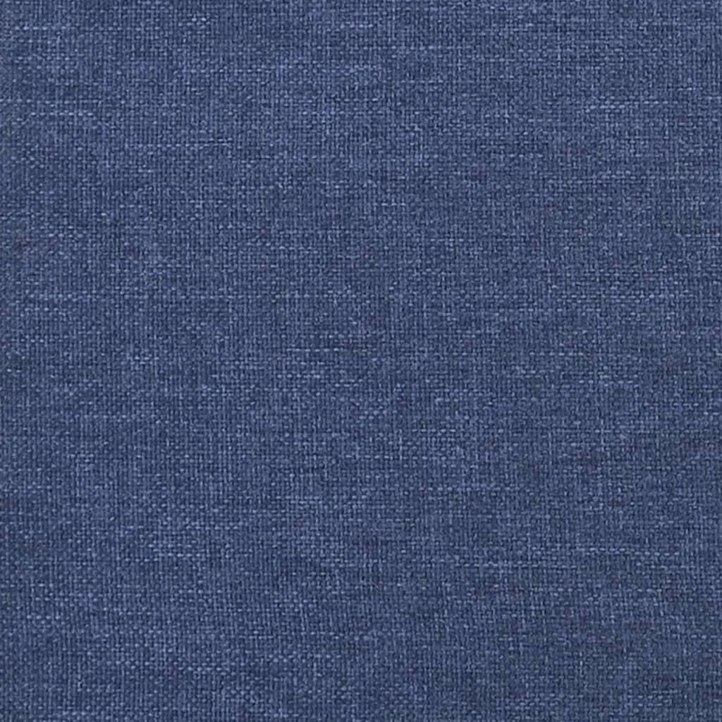 vidaXL Boxspringframe stof blauw 90x200 cm