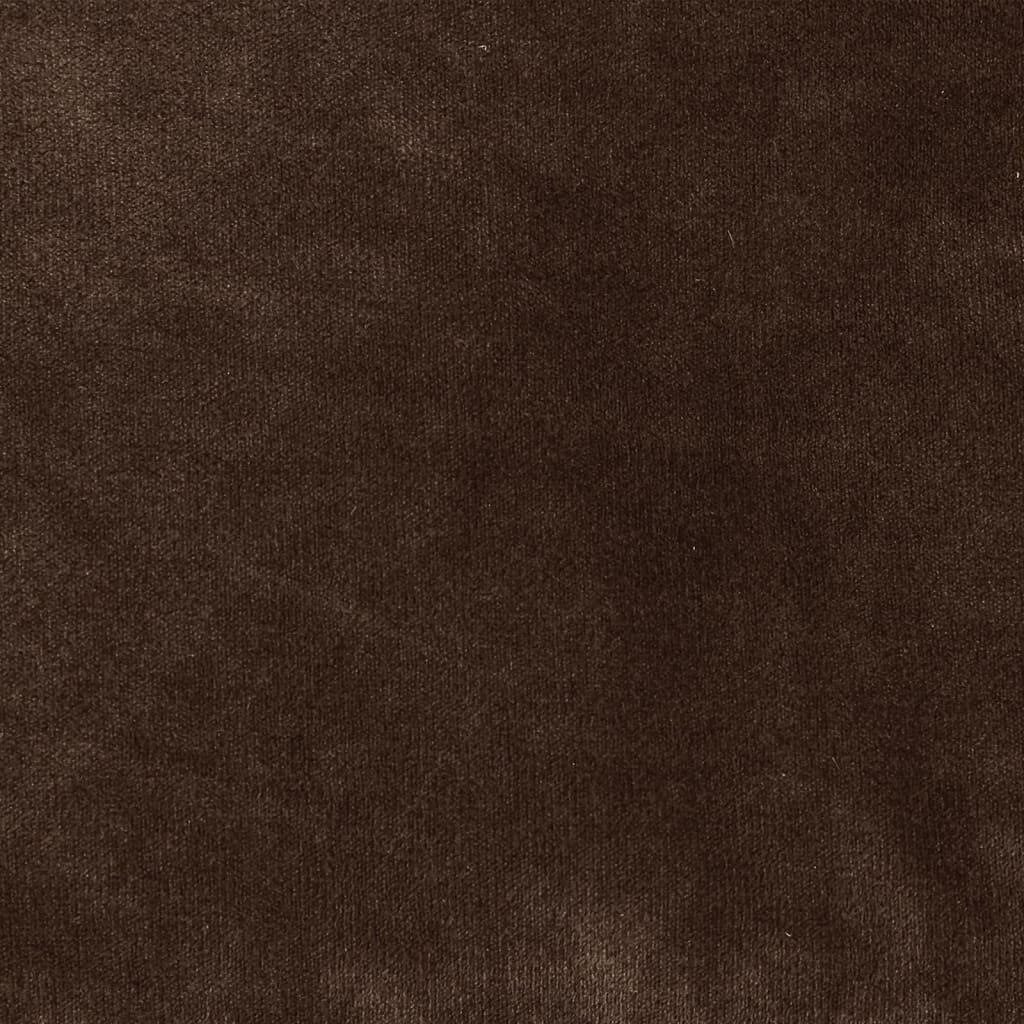 vidaXL Hondenmand 69x59x19 cm pluche en kunstleer zwart en bruin