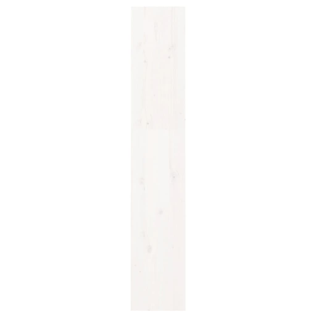 vidaXL Boekenkast/kamerscherm 60x30x167,5 cm massief grenenhout wit