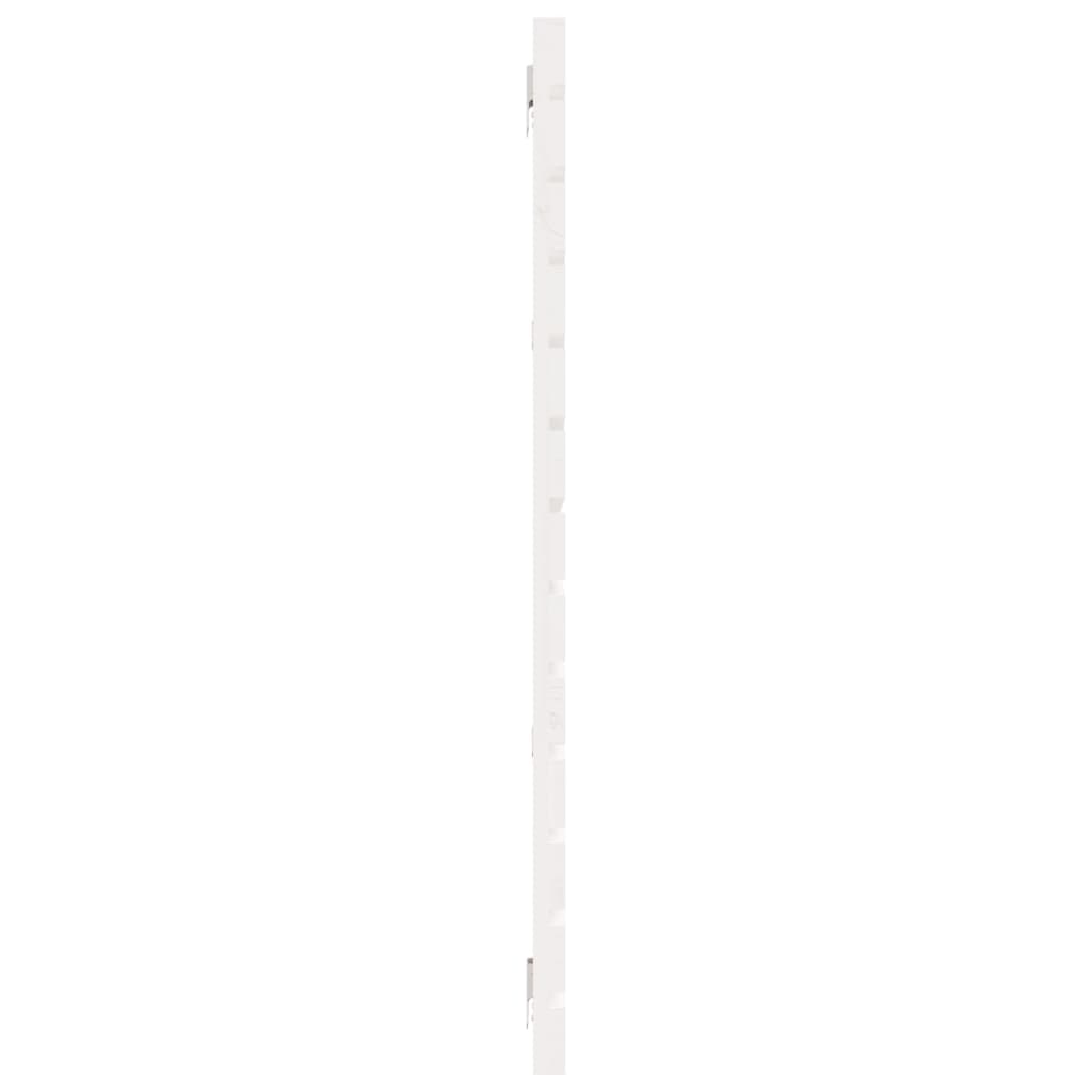 vidaXL Hoofdbord wandmontage 206x3x91,5 cm massief grenenhout wit