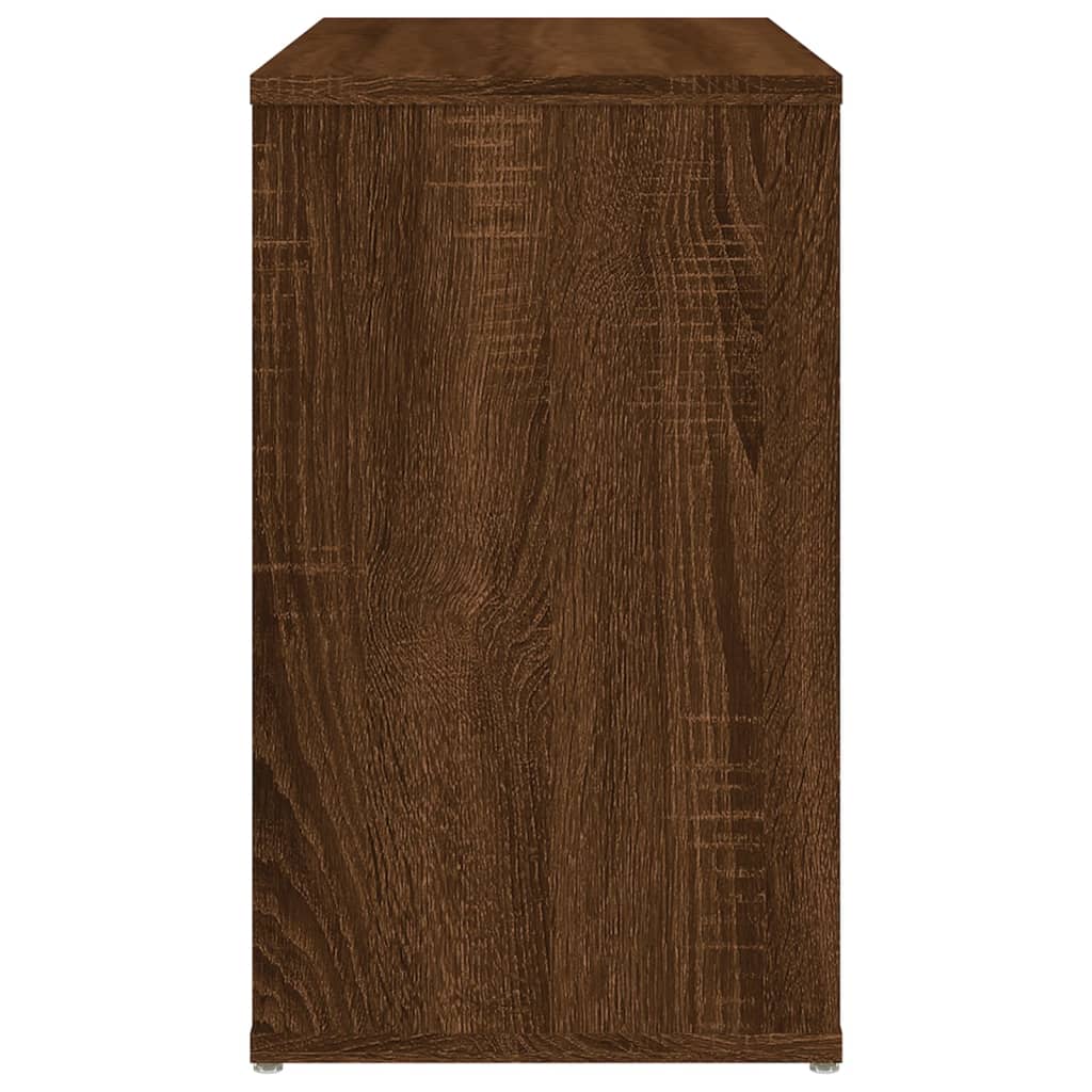 vidaXL Bijzetkast 60x30x50 cm bewerkt hout bruin eikenkleur