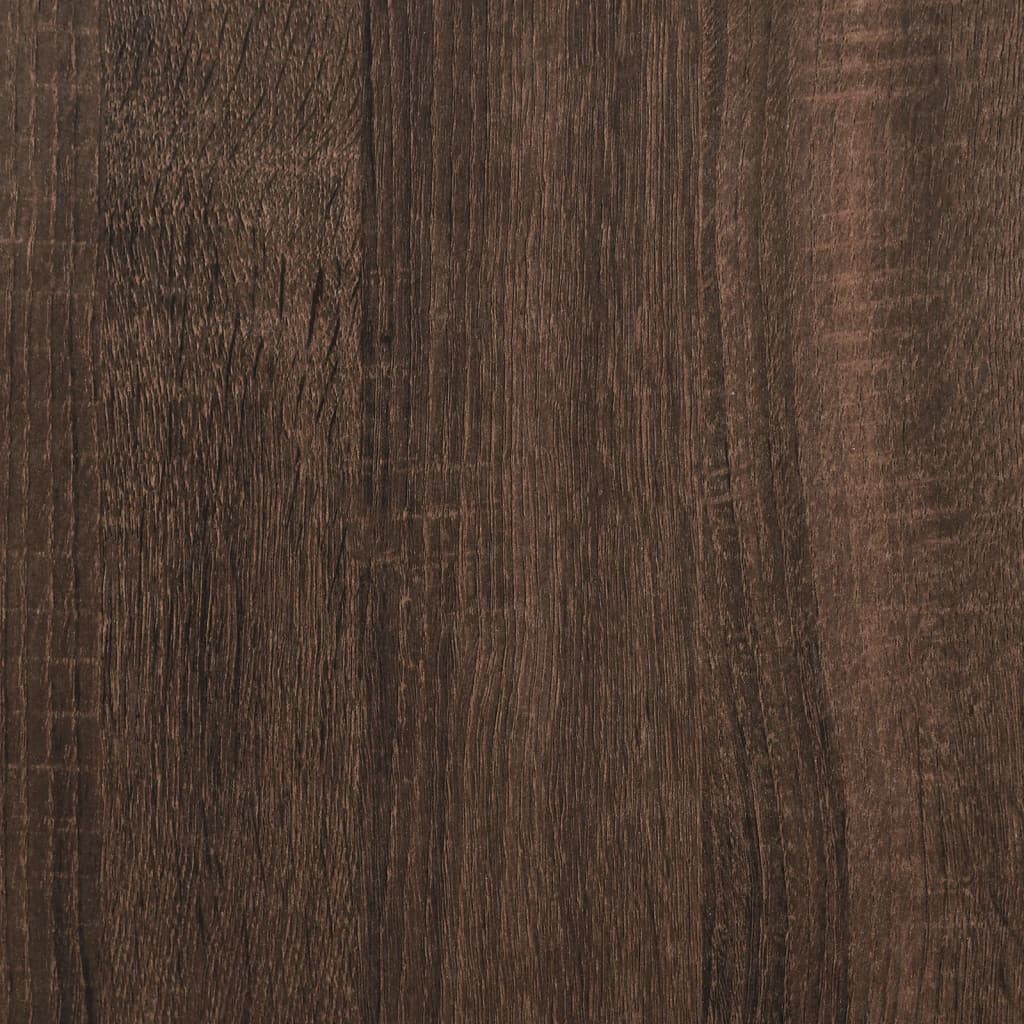 vidaXL Keukentrolley 53x20x76 cm bewerkt hout bruin eikenkleurig