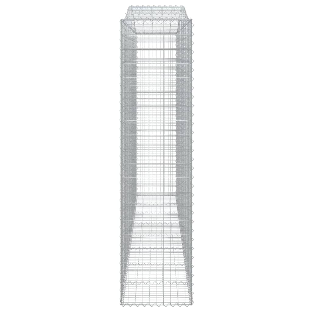 vidaXL Schanskorven 2 st gewelfd 400x50x200/220 cm ijzer