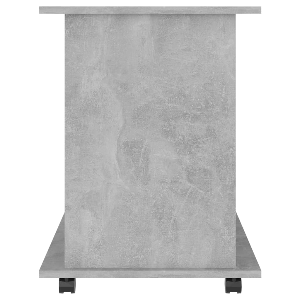 vidaXL Kast verrijdbaar 60x45x60 cm spaanplaat betongrijs
