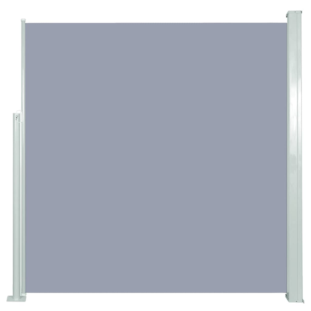 vidaXL Tuinscherm uittrekbaar 140x300 cm grijs