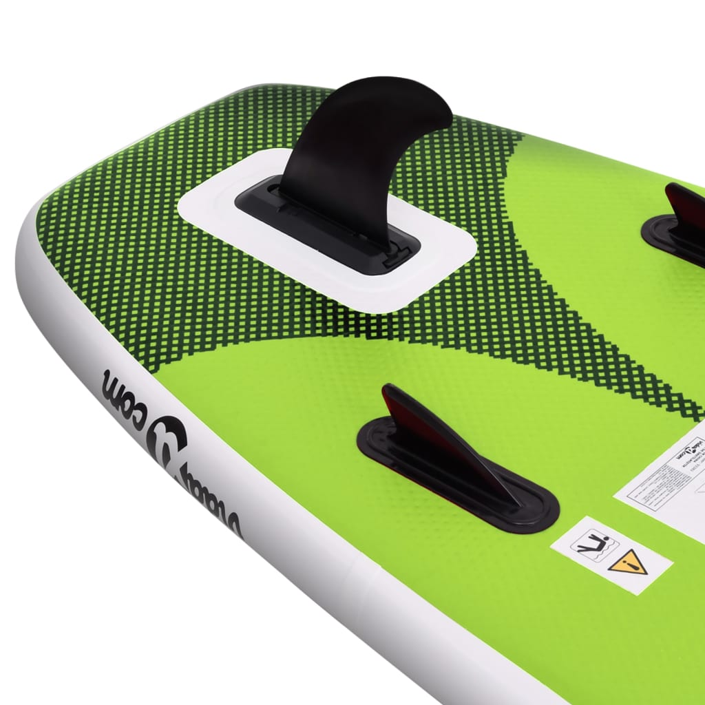 vidaXL Stand Up Paddleboardset opblaasbaar 300x76x10 cm groen