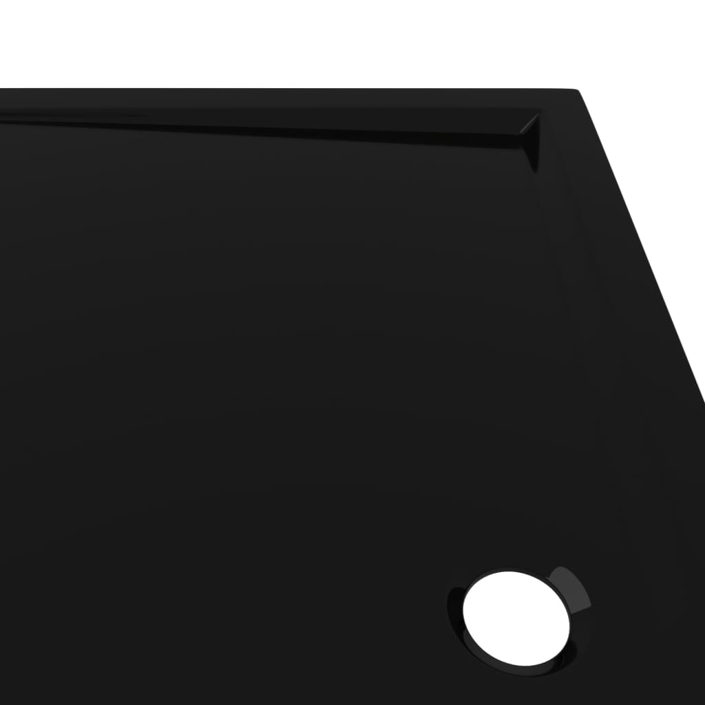vidaXL Douchebak rechthoekig 70x120 cm ABS zwart