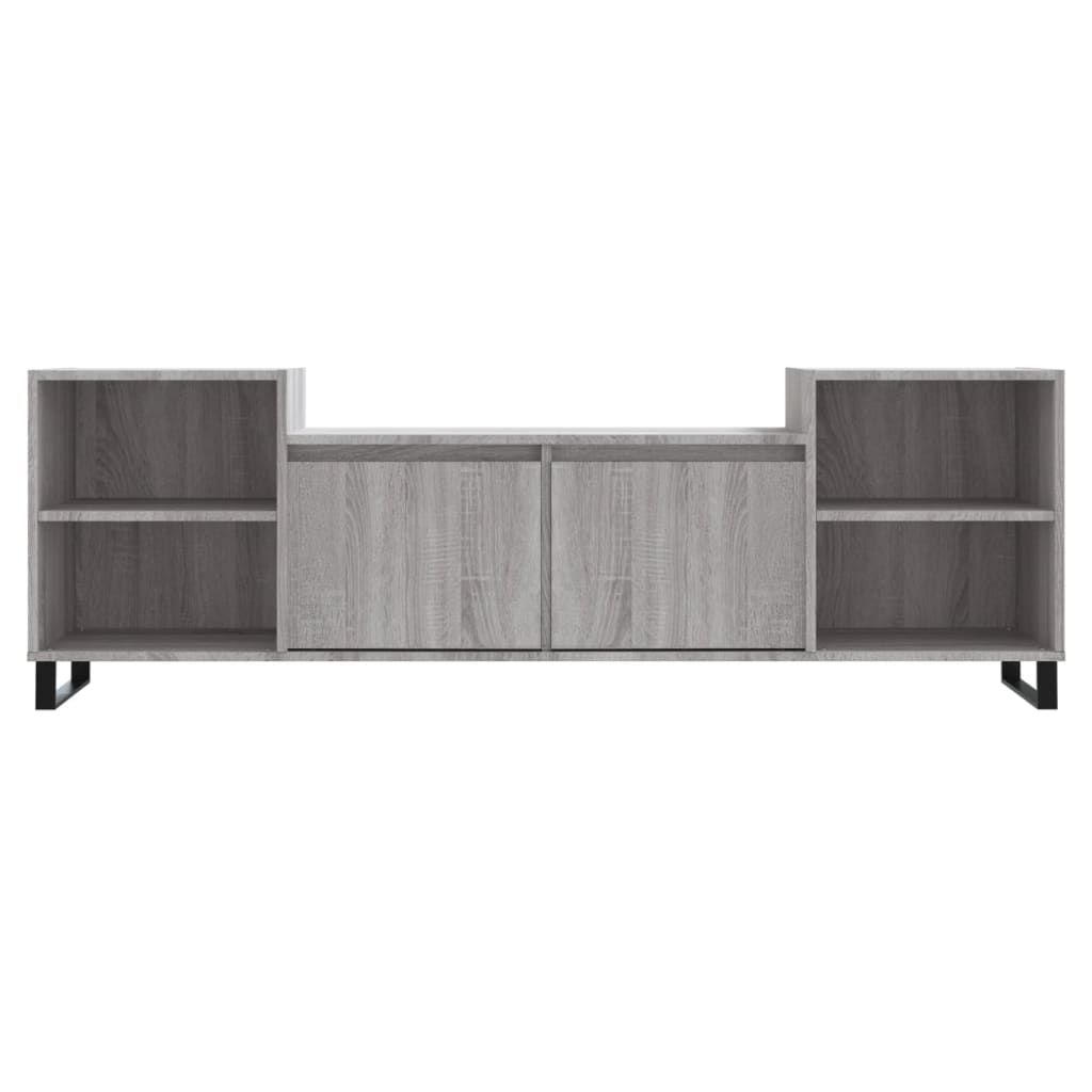 vidaXL Tv-meubel 160x35x55 cm bewerkt hout grijs sonoma eikenkleurig