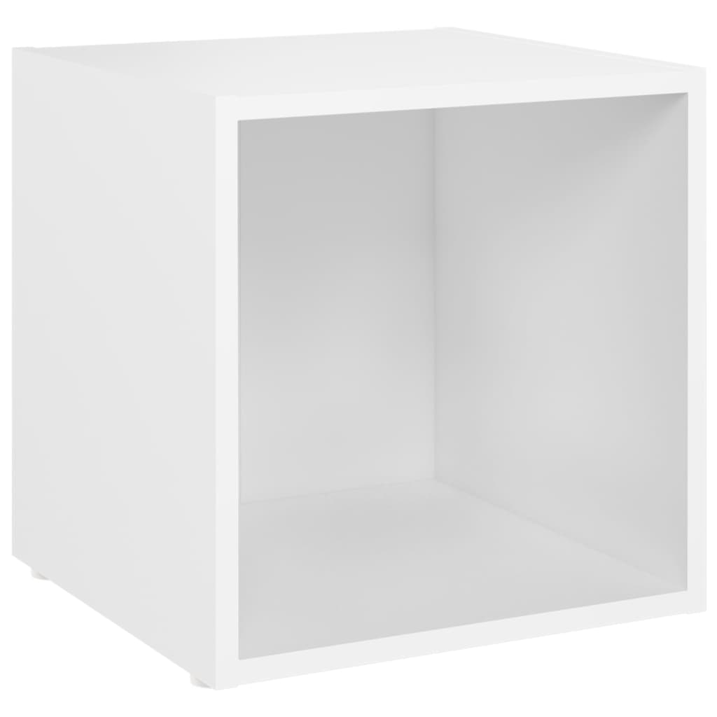 vidaXL Tv-meubelen 4 st 37x35x37 cm bewerkt hout wit