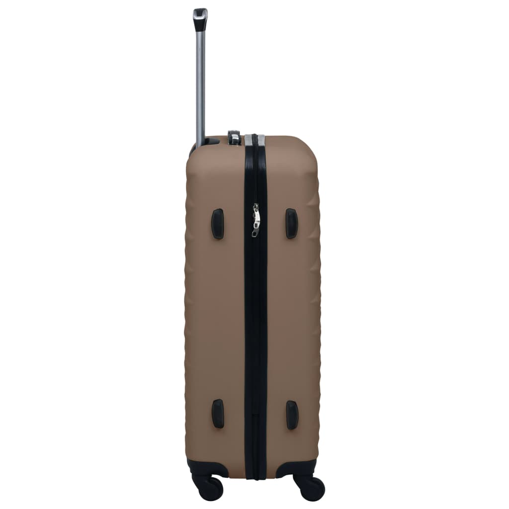 vidaXL 2-delige Harde kofferset ABS bruin
