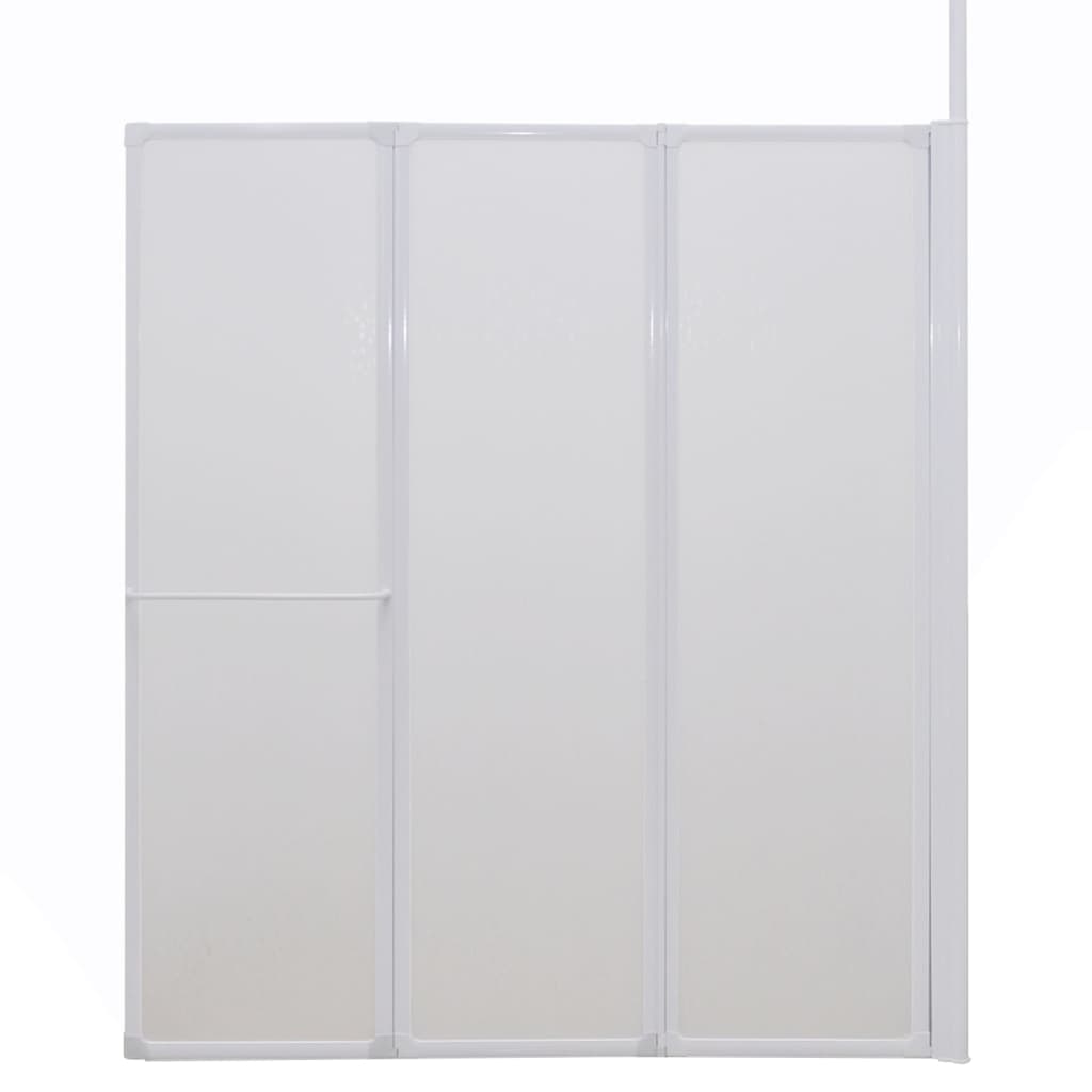 vidaXL Badwand L-vormig 4 panelen inklapbaar 70x120x137 cm