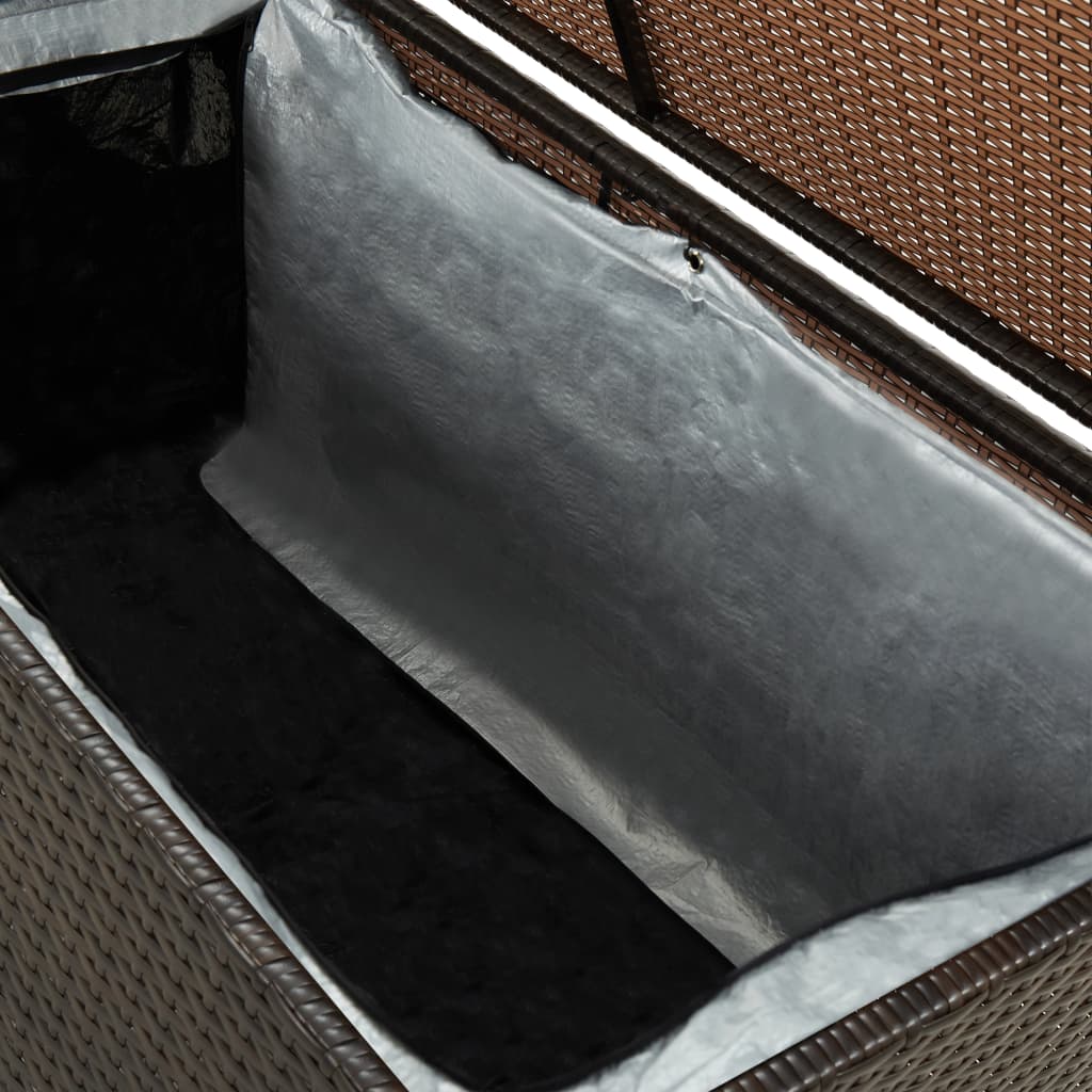 vidaXL Tuinbox 100x50x50 cm poly rattan bruin