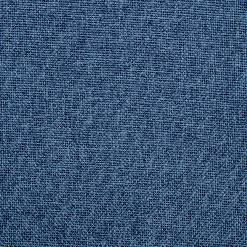 vidaXL Eetkamerstoelen draaibaar 4 st stof blauw