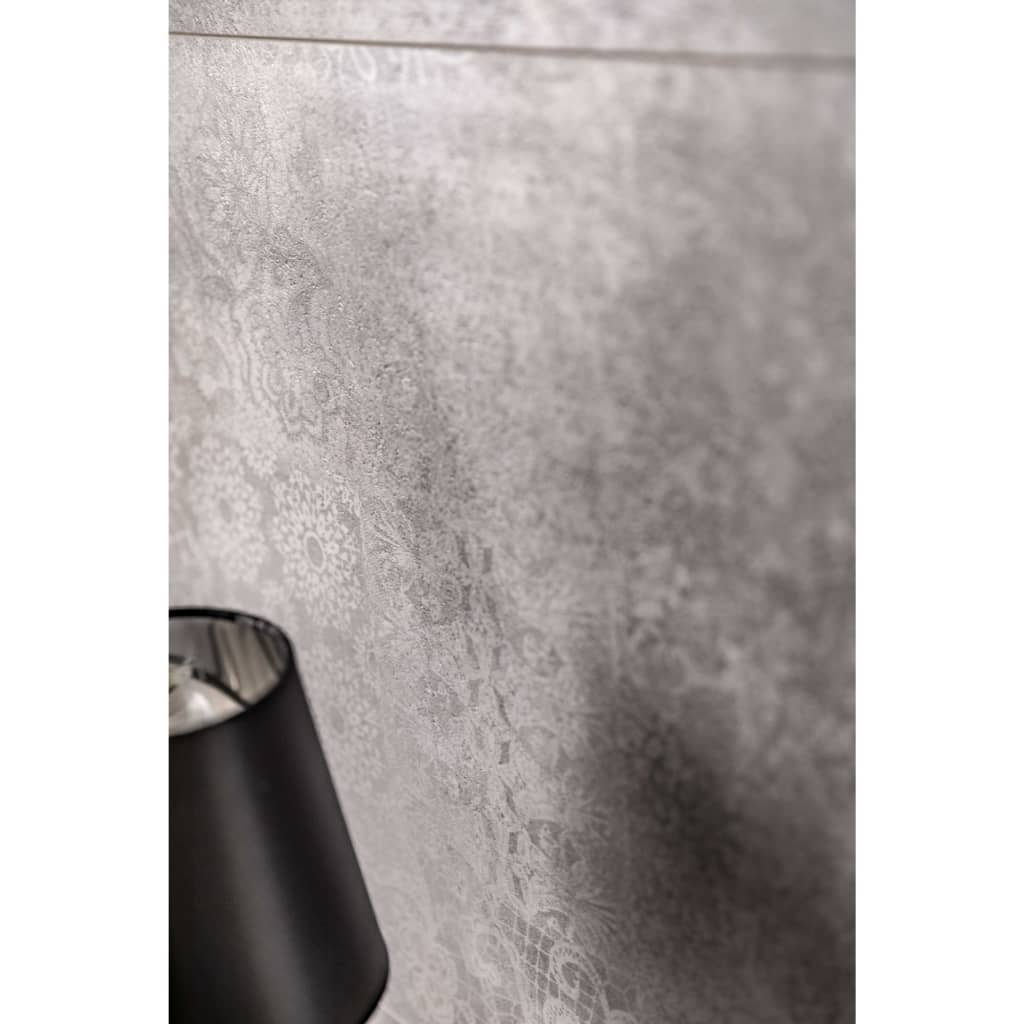 Grosfillex 5 st Wandtegels Gx Wall+ bloem 45x90 cm cementgrijs