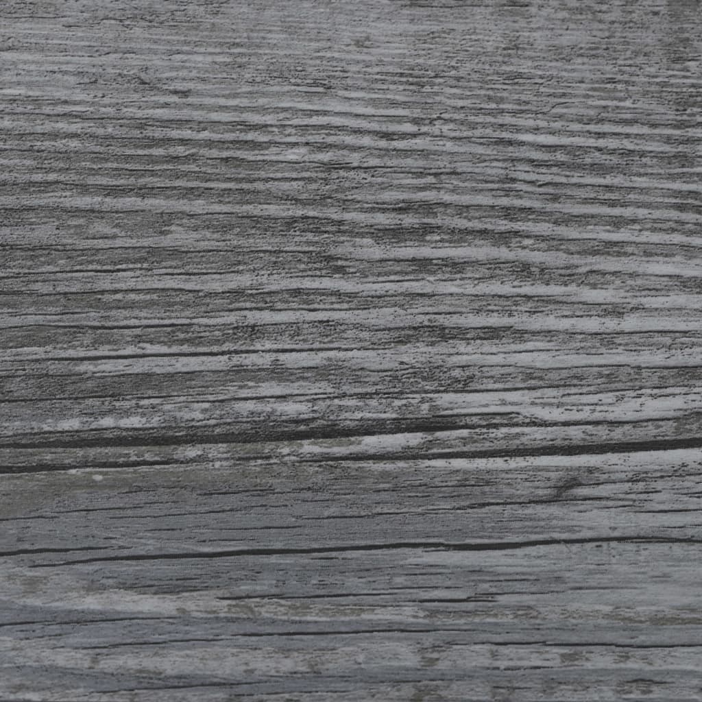 vidaXL Vloerplanken niet-zelfklevend 4,46 m² 3 mm PVC glanzend grijs