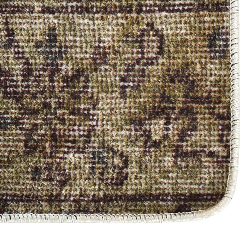 vidaXL Vloerkleed wasbaar anti-slip patchwork 160x230 cm meerkleurig