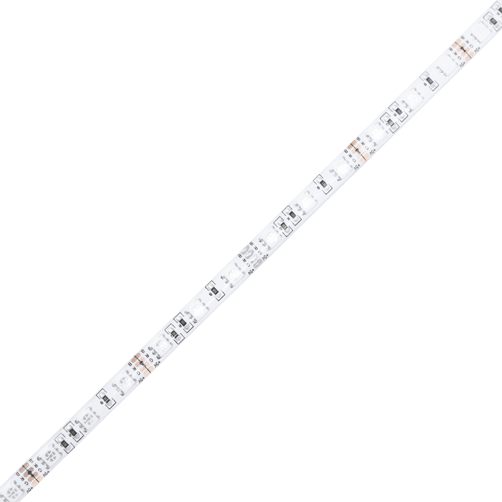 vidaXL Hoofdbord LED 147x16x118/128 cm stof lichtgrijs